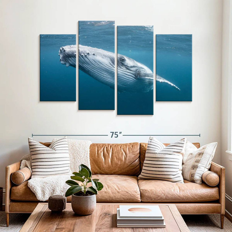 Brampt Tonga Humpback Whale, 42" H x 68" W