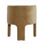 Olimpia Polyester Velvet Upholstered Dining Chair, Camel