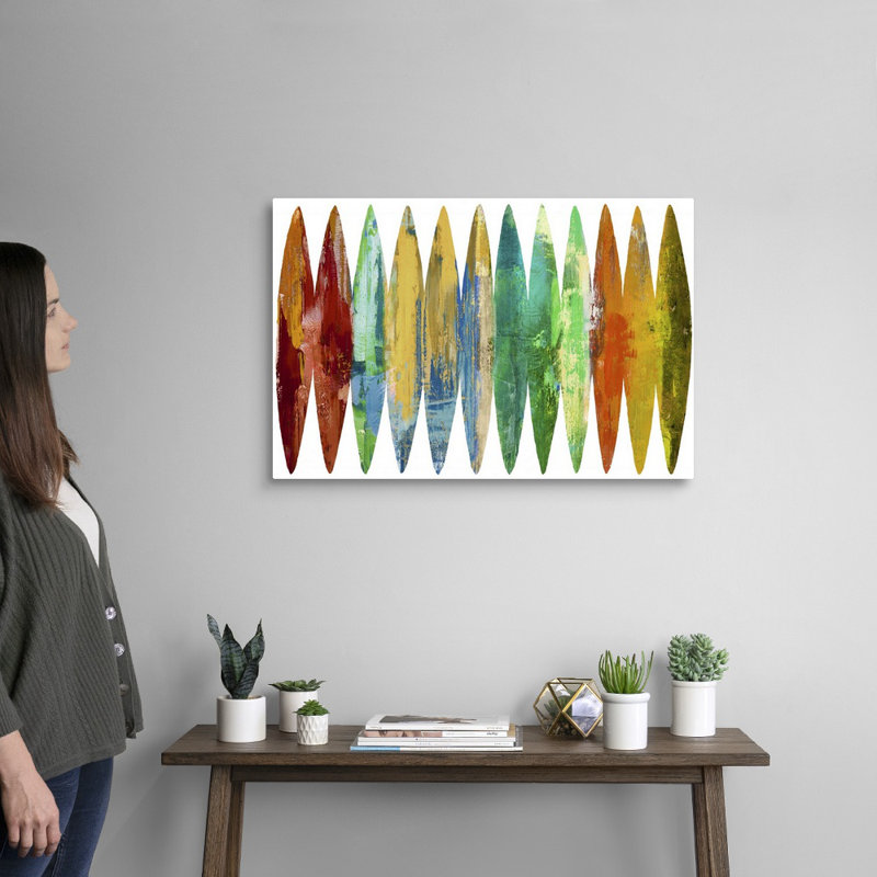 "Abstract Surfplanches 3" par David Moore, reproduction d’art sur toile, H 20 po x l 30 po x P 1,25 po, Toile tendue