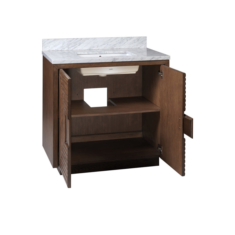 Morombe 36" Center Single Bathroom Vanity with Vanity Top