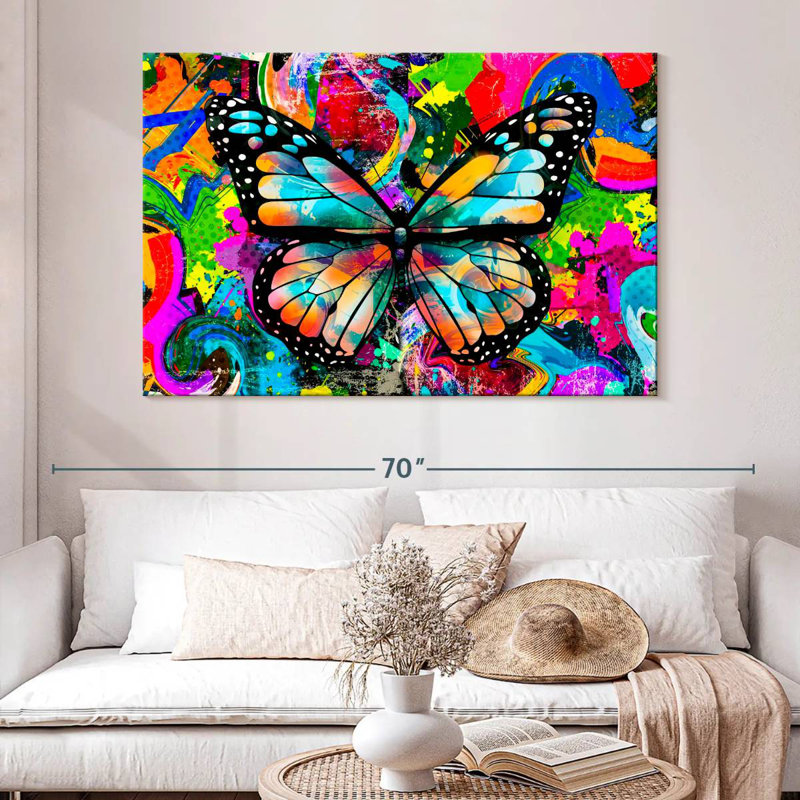 Brampt Trippy Butterfly, 34" H x 51" W