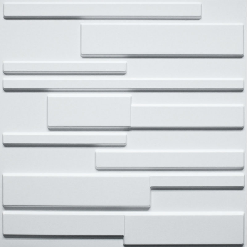 Panneau mural 3D blanc 19,7 po x 19,7 po Falkirk Ross (paquet de 5)