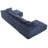 Boneless Modern Modular Oversized U-Shaped Sectional Sofa With 8 Pillows-865453913