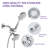 Single Handle 1-Spray Round Rain Shower Faucet Set 1.8 GPM With High Pressure Shower Head Hand Shower In Polished Chrome-116836915