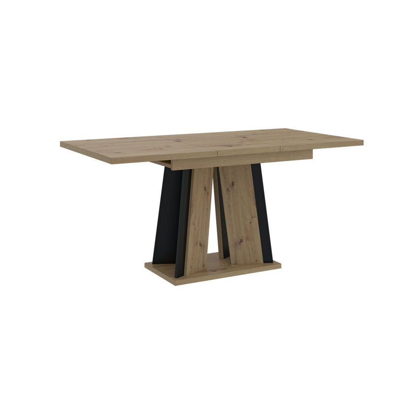 Doha Table Extendable Dining Table, Artisan Black