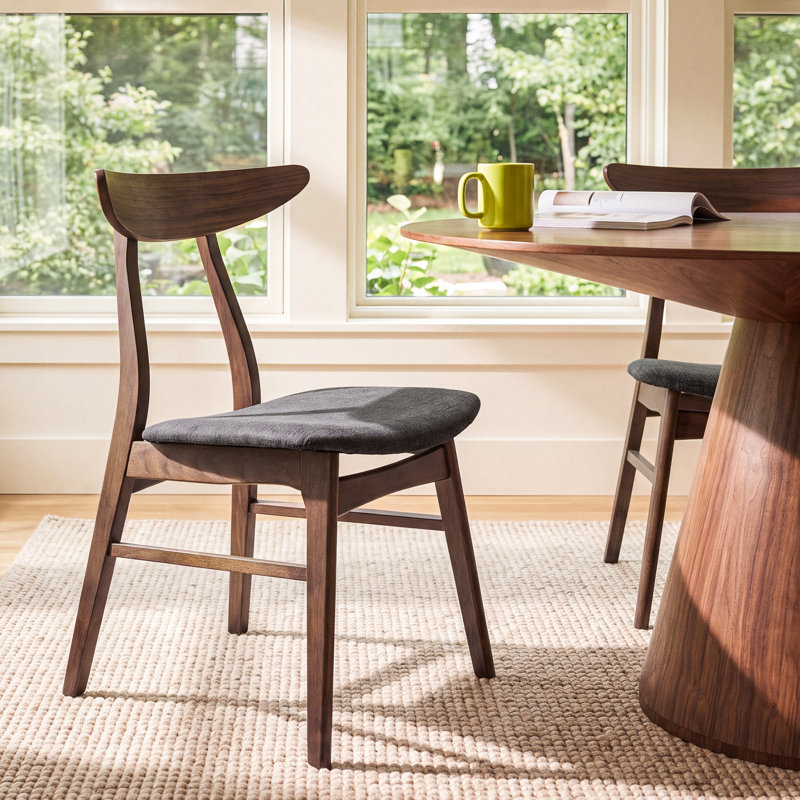 Hartford Dining Chair in Warm Gray/Walnut
