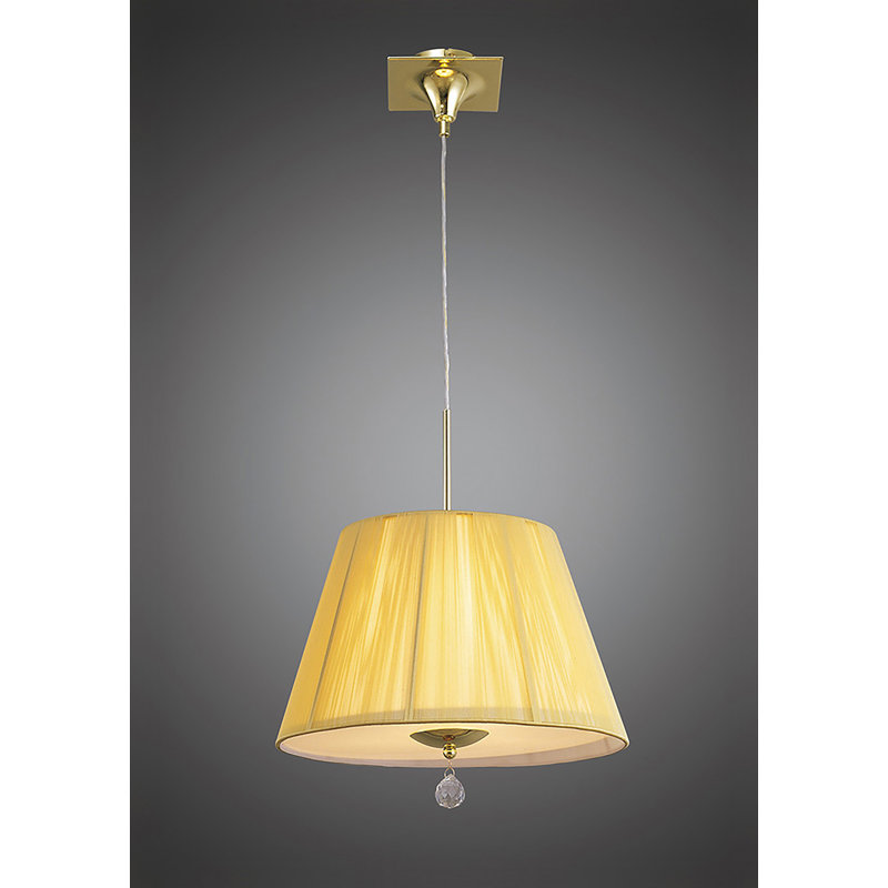 Quade 3 - Light Unique/Statement Pendant, Polished Brass