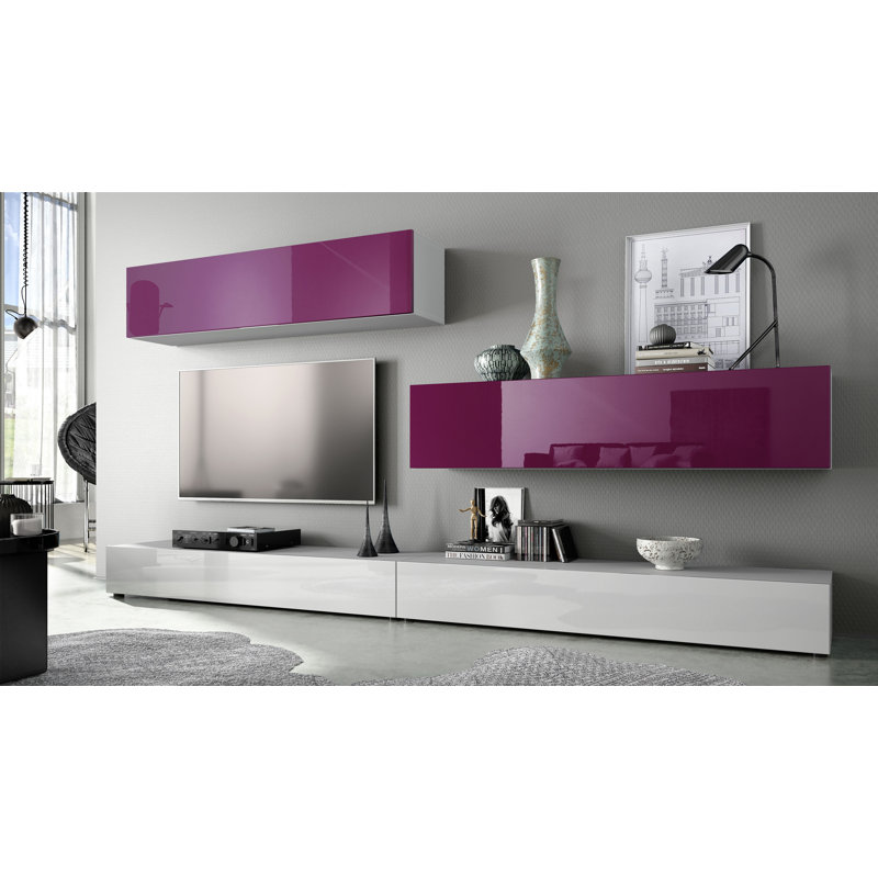 Mcgaha Unfinished Entertainment Centre, Blackberry/White