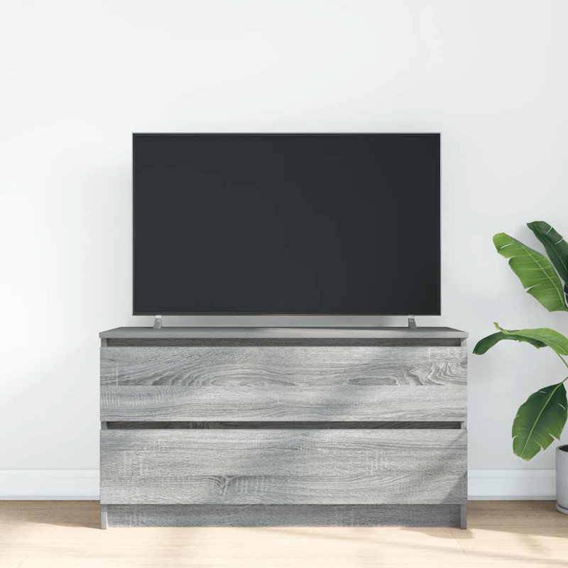 TV Cabinet 35x54 Cm Engineered Wood, Grey Sonoma, 100 cm