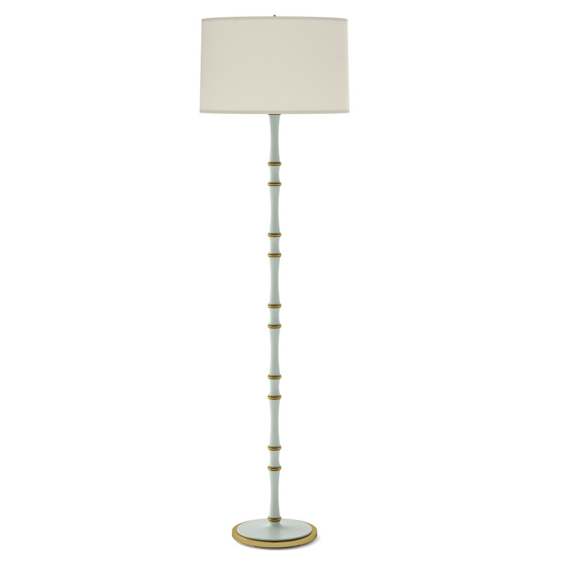 Lampe sur pied traditionnelle 64,50 po Kane, Céladon mat, Fondine