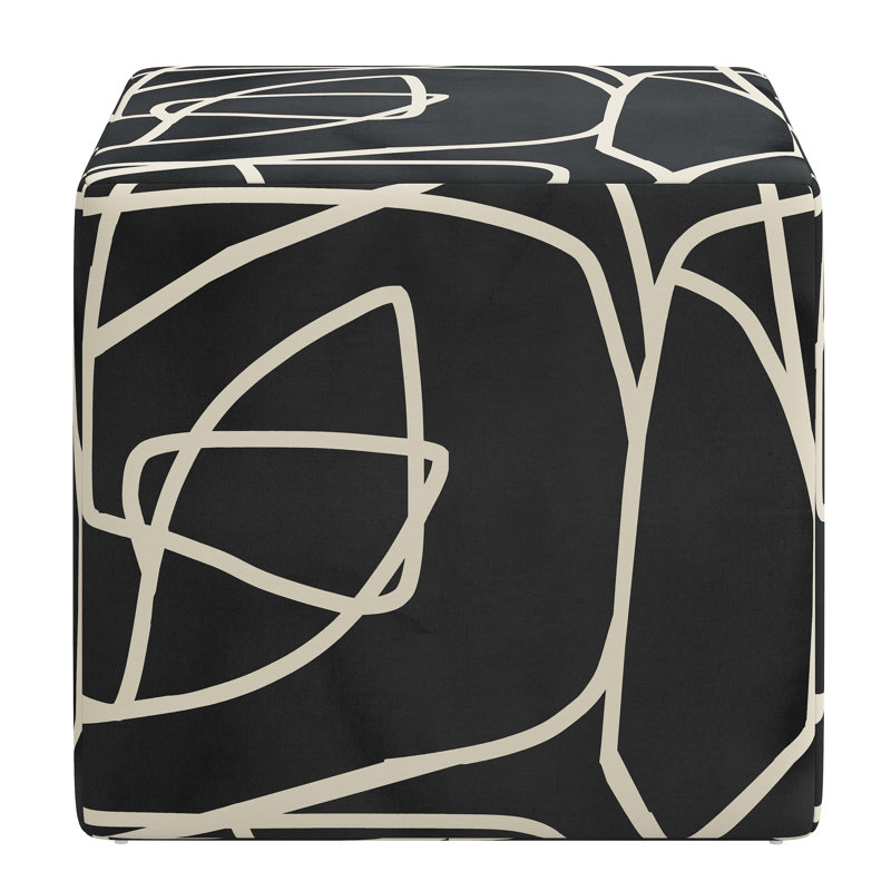 Repose-pieds Contrada, Noir abstrait Mona