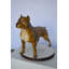 Statue Thielen Pitbull en bronze coloré - Taille: L 33 po x l 10 po x H 26 po.