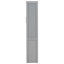 Lit gris avec tablettes de rangement et porte-matelas - Mur peu encombrant pour petits appartements-1160872820-1160872823
