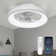 20 In. Indoor Ceiling Fan With Light Remote And App Control, 6 Wind Speeds Smart Modern Ceiling Fan For Bedroom