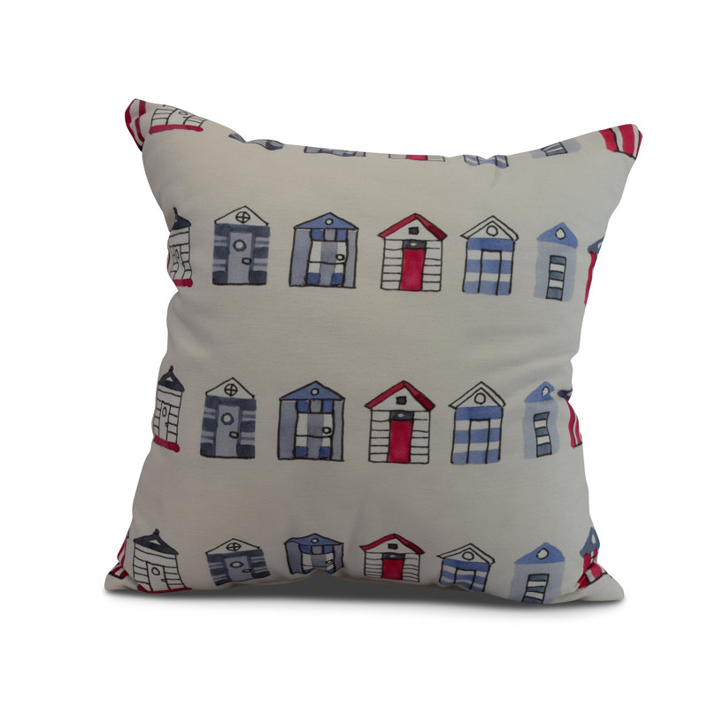 Housse de coussin d'extérieur carré Nantucket, 20 po x 20 po, Ivoire