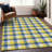 Nahlia Gold Washable Indoor-Outdoor Rug - -1965341205