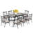 Argyri 8 - Person Patio Dining Set with Extendable Rectangular Table , Cushions Included