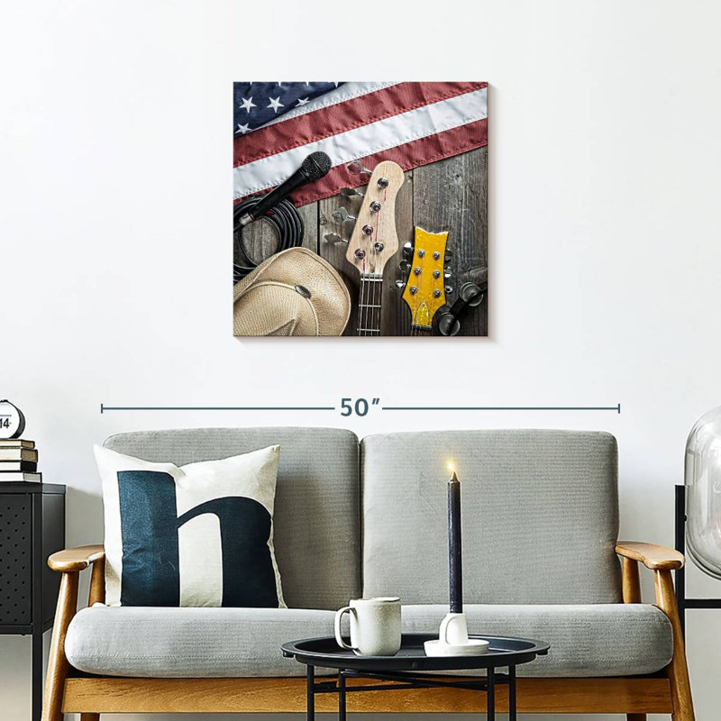 Abarca USA Country Music, H 24 po x l 24 po