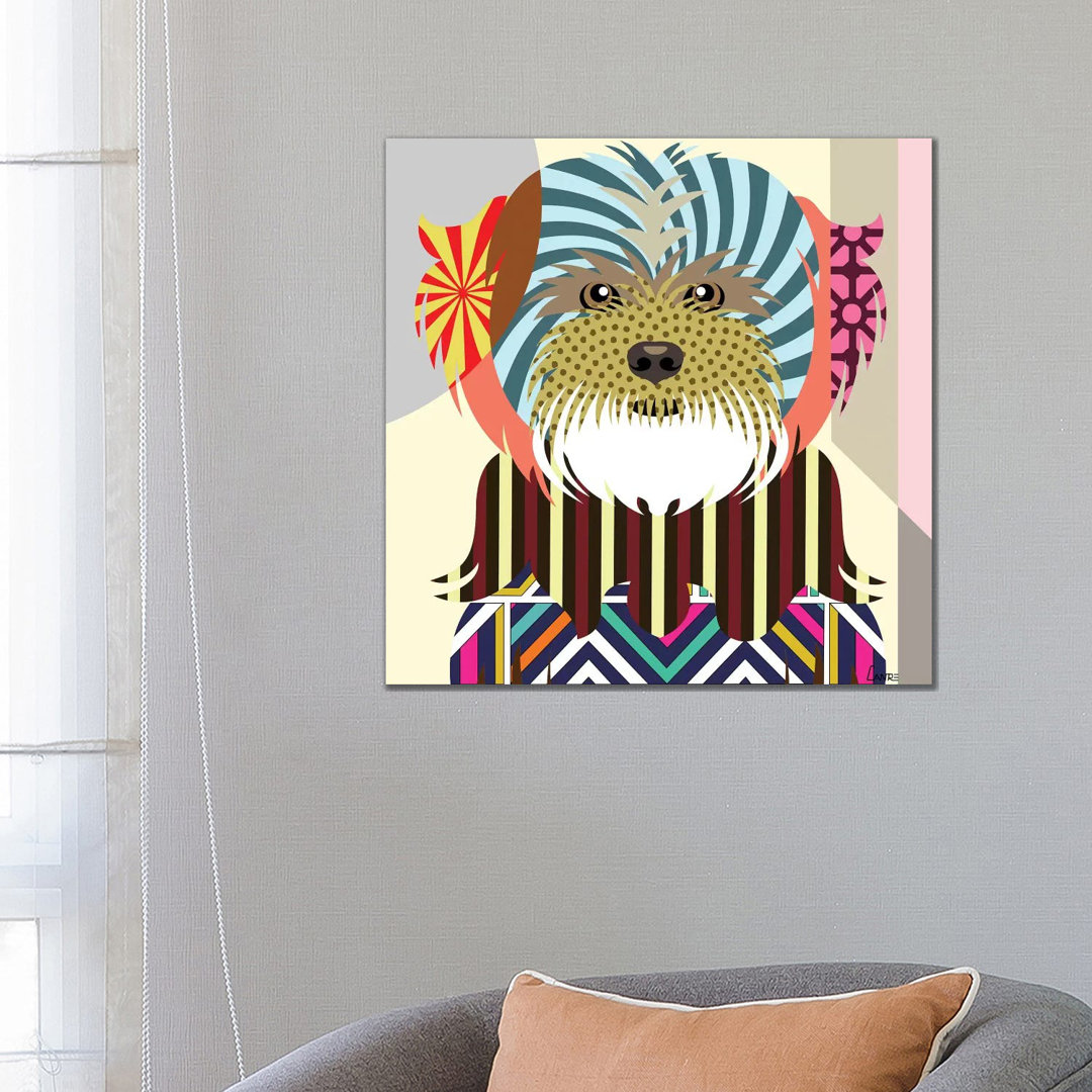 Lhasa Apso by Lanre Studio - Wrapped Canvas Gallery-Wrapped Canvas Giclée
