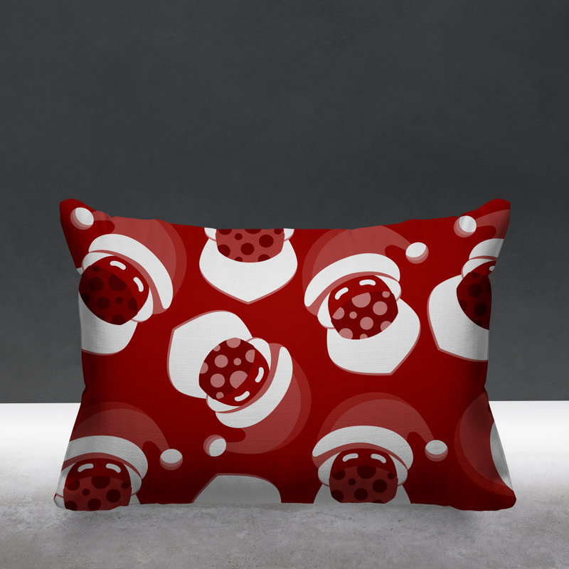 Coussin intérieur / extérieur Santa Claus, Rouge