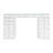 Slaystation Radiant Pro 2.0 Makeup Vanity Table with LED Light, Clear Glass top and 13 Storage Drawers