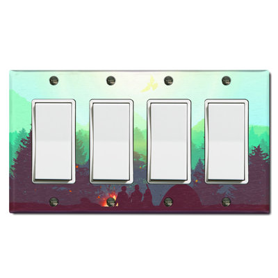 Plaque murale standard pour campeur 4 personnes