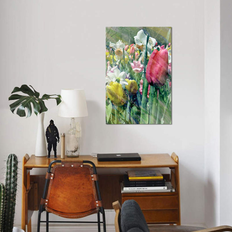«Spring at Giverny III», impression sur toile, H 18 po x l 12 po x P 1,5 po, Toile tendue, Pas de tapis