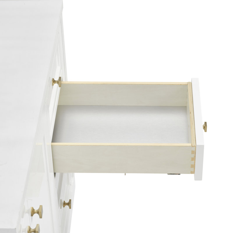 Meuble-lavabo simple 60 po avec chargeur sans fil Freepower Chicago, Blanc lustré, Argent victorien
