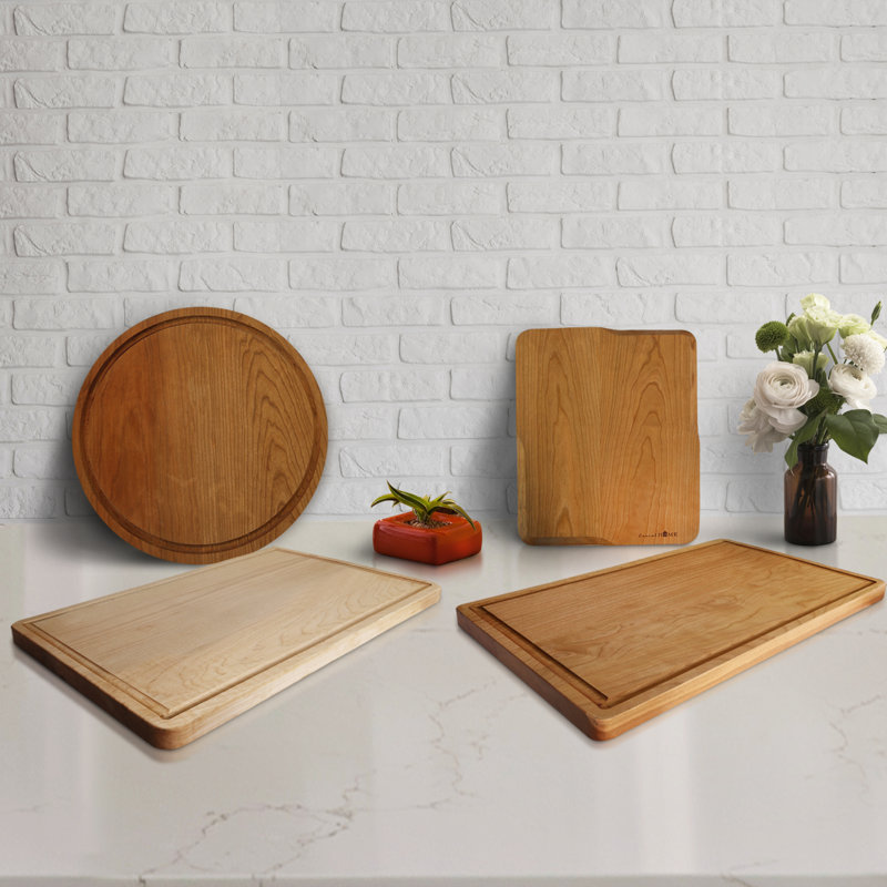 Cherry Rectangular Cutting Board with Juice Groove