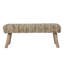 Fidel Wool Bench, Natural