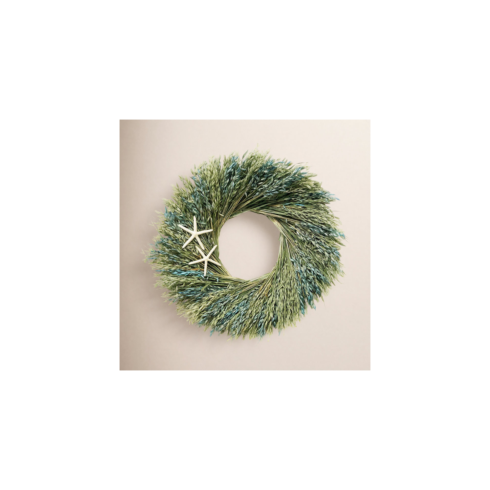 Handcrafted Dried Wreath, 22" H x 22" W x 5" D