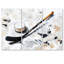 Hockey Puck and Stick III - ensemble de reproductions d'art mural-489097969-489097974-489097981