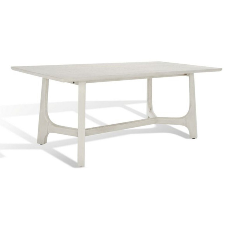 Liri Oak Dining Table, White Wash