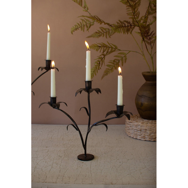  Ensemble de 2 chandeliers rustiques en fer forgé H 24 po
