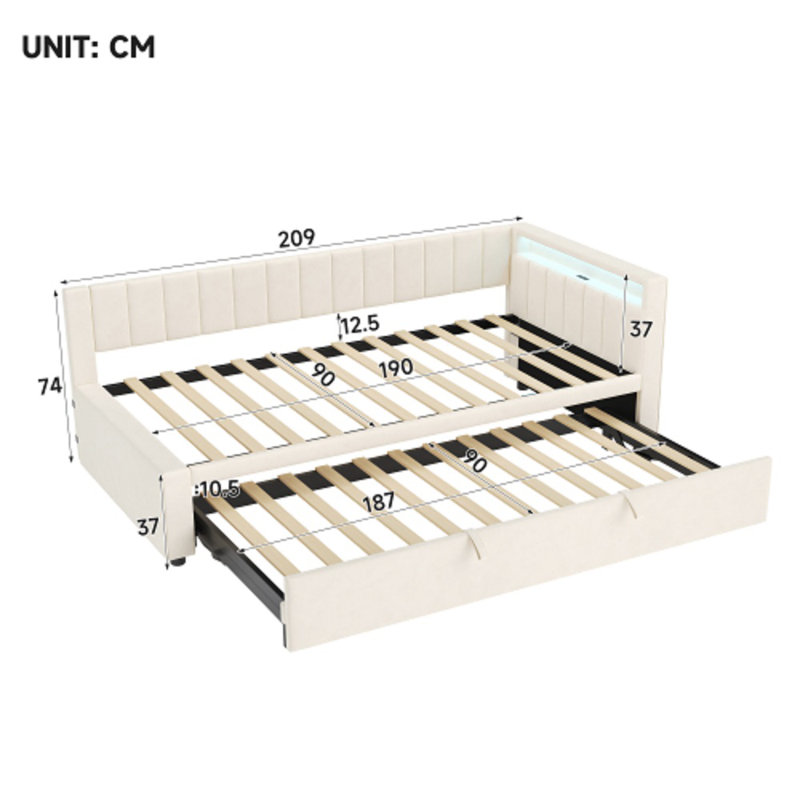 Daybed, Beige