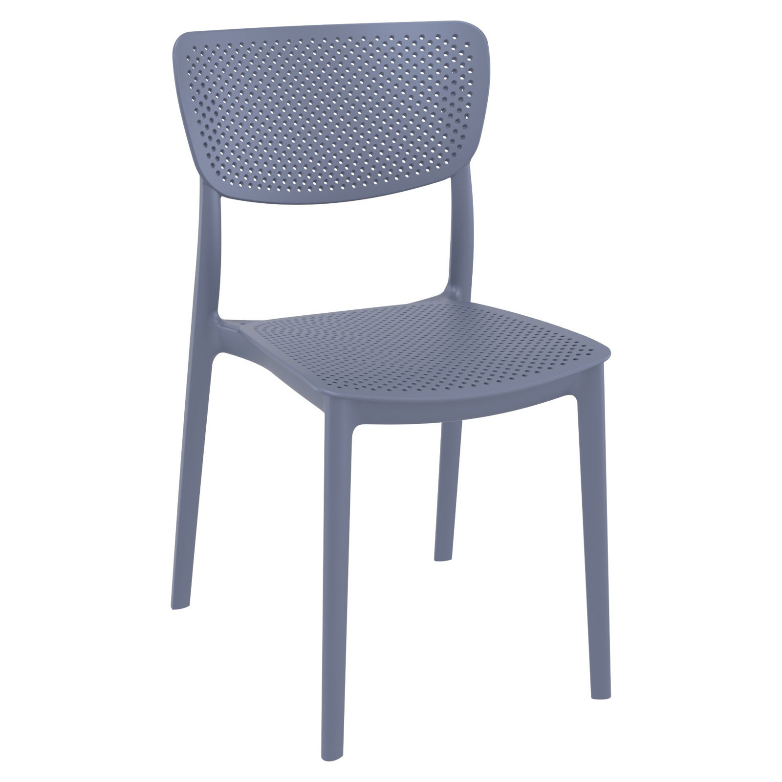 Farrah 32" Patio Bistro Set, 31.5" D x 31.5" W x 29.5" H, Dark Gray