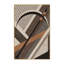 Machine Washable Brooker Scythe Warrior Symbol Art Deco Arc Rug in Brown – LightBrown Binding-479975655