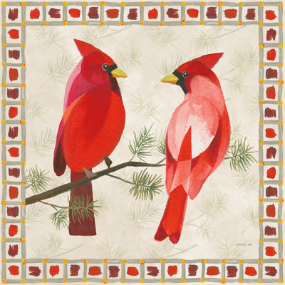 Festive Birds Two Cardinals by Danhui Nai