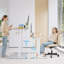 ONE PIECE Height Adjustable Standing Desk With Memory Smart Panel Office Electric Standing Computer Desk With USB Charge-1060843564-1060843562