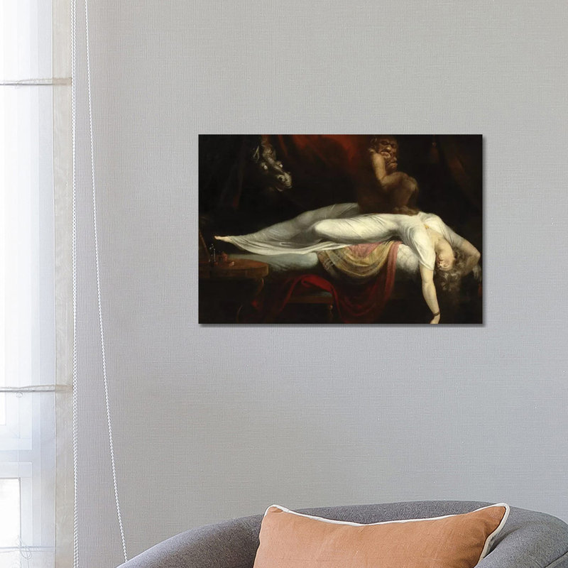 The Nightmare, 1781 by Henry Fuseli - Painting on Canvas, 45.72cm H x 66.04cm W x 3.81cm D, Wrapped Canvas