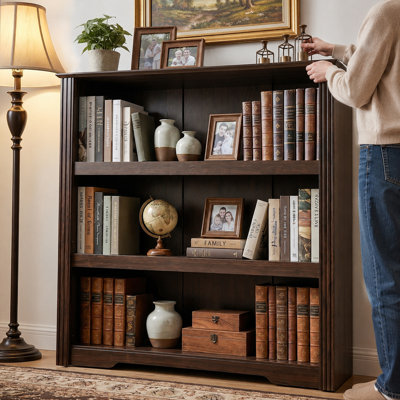 Bookcase with Adjustable Shelf in Walnut