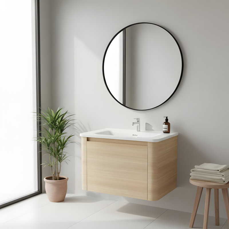 Meuble-lavabo mural, 28"