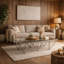 Allure Silver Base Glass Coffee Table