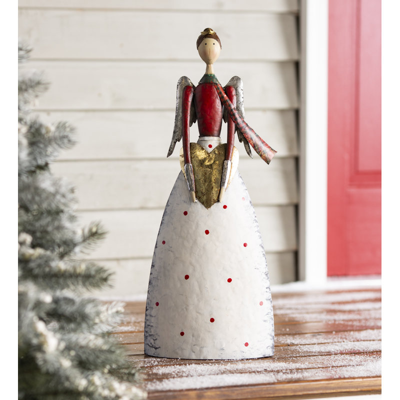 Statue de Noël en métal Quillian