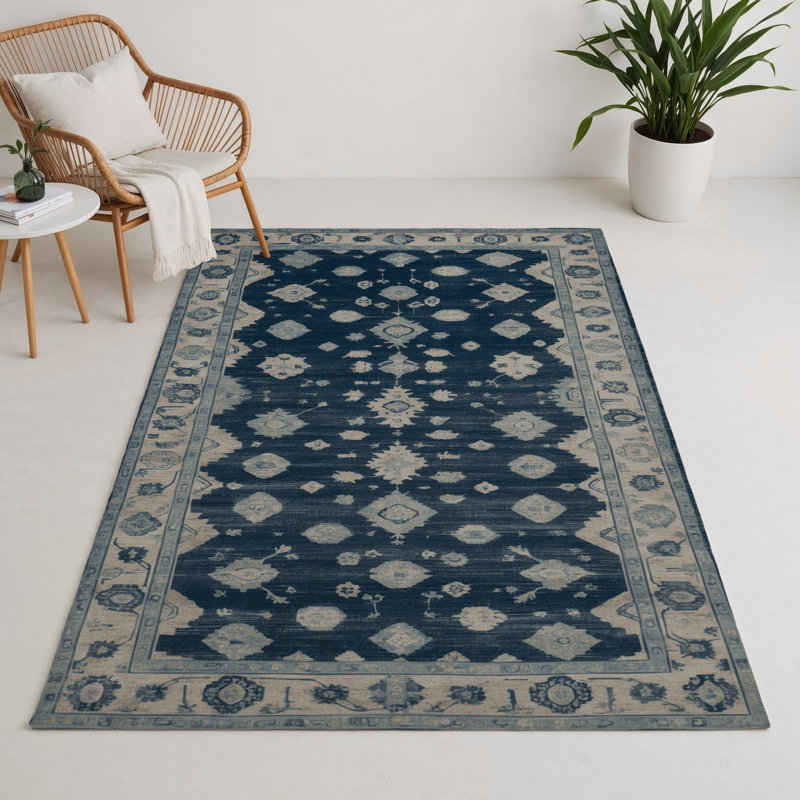 Overdyed Gray Indoor and Outdoor Area Rug, Rectangle 3' x 5'