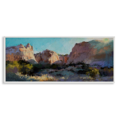 Art giclée par Stupell Industries par Desert De Cliff Valley par Christine Debrosky