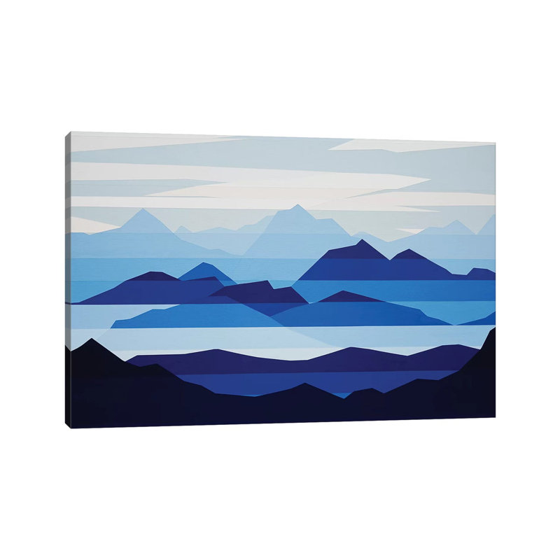 Blue Haze by Jun Youngjin - Wrapped Canvas Gallery-Wrapped Canvas Giclée, 20.32cm H x 30.48cm W
