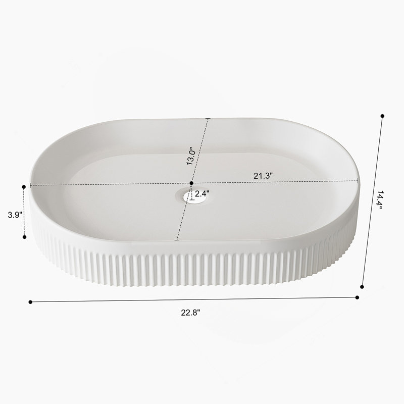 Meuble-lavabo de salle de bain 22,8 po