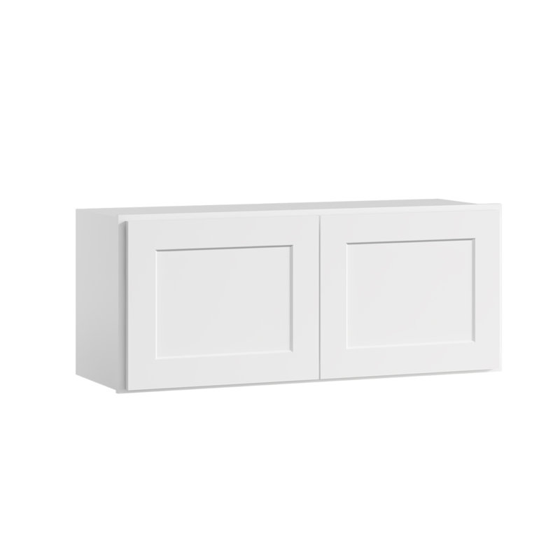 Armoire murale standard Shaker de l 30 po x P 12 po x H 15 po Homeibro Cozy Design, L 36 po x H 15 po x P 12 po, Blanc shaker