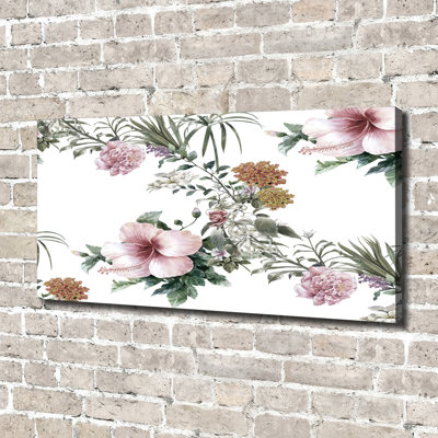 Floral Pattern - Wrapped Canvas Print
